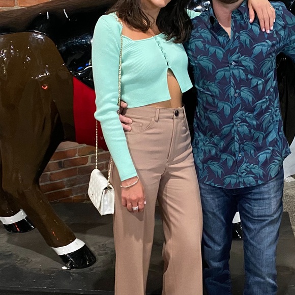 Zara Mint crop sweater, size Medium - Picture 4 of 5